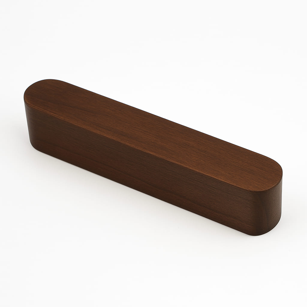 Poignée 100mm en bois foncé