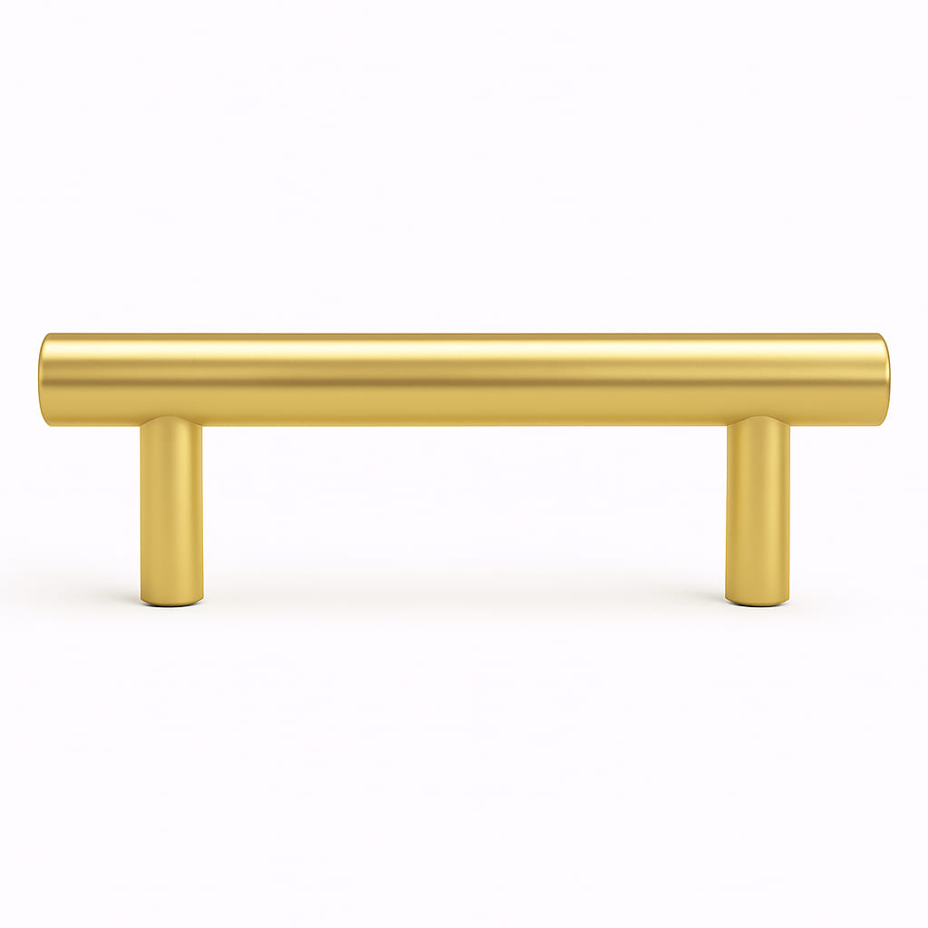 Poignée 150mm en métal doré