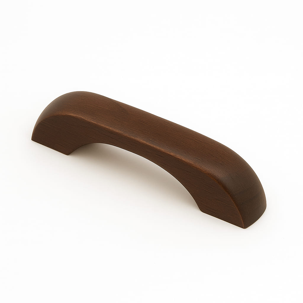 Poignée 100mm en bois foncé