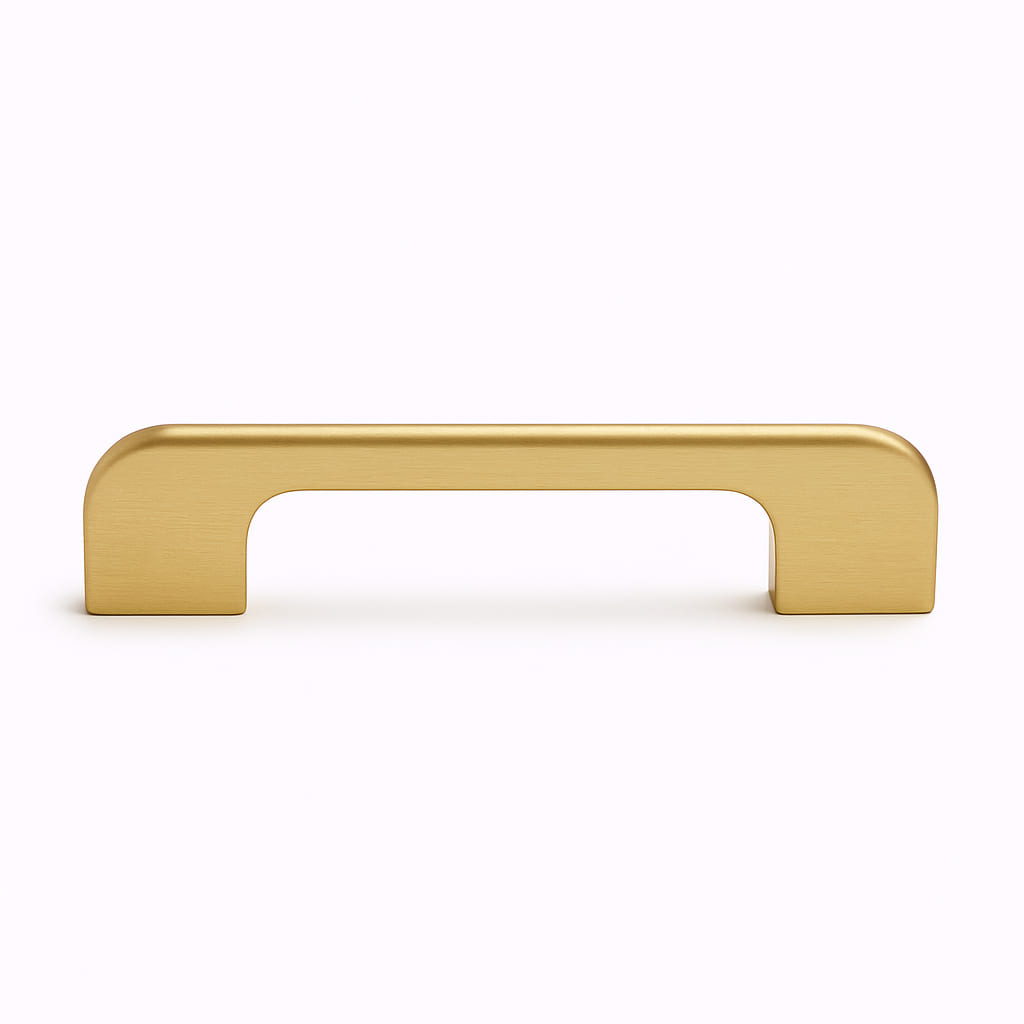 Poignée 116mm en métal doré