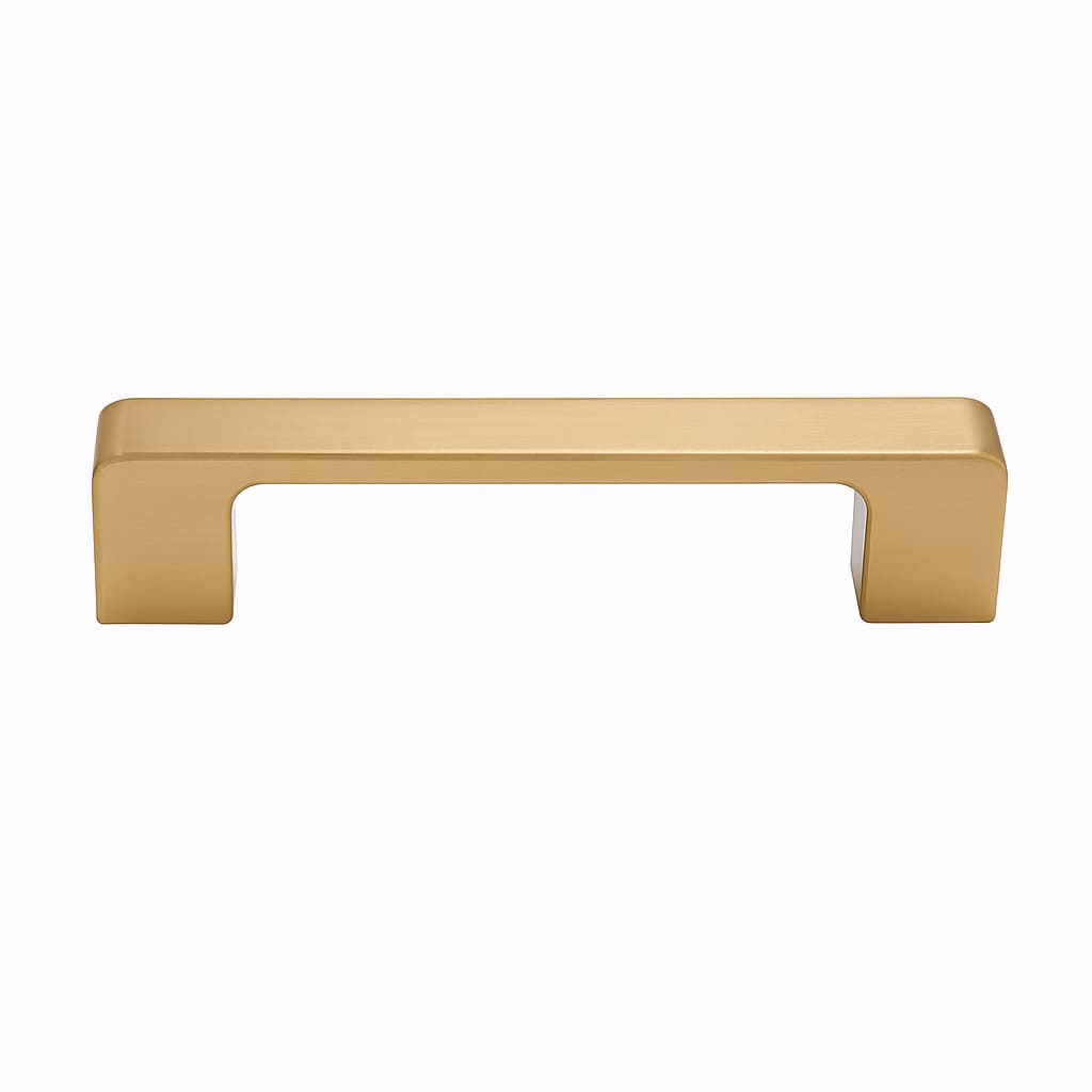 Poignée 104mm en métal doré