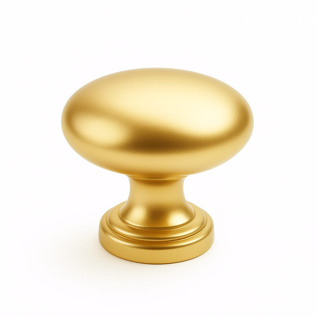 Poignée bouton 29mm en métal doré