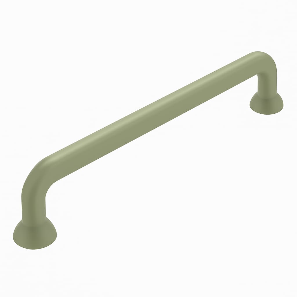 Poignée 144mm en métal vert