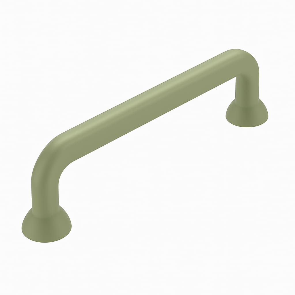 Poignée 111mm en métal vert