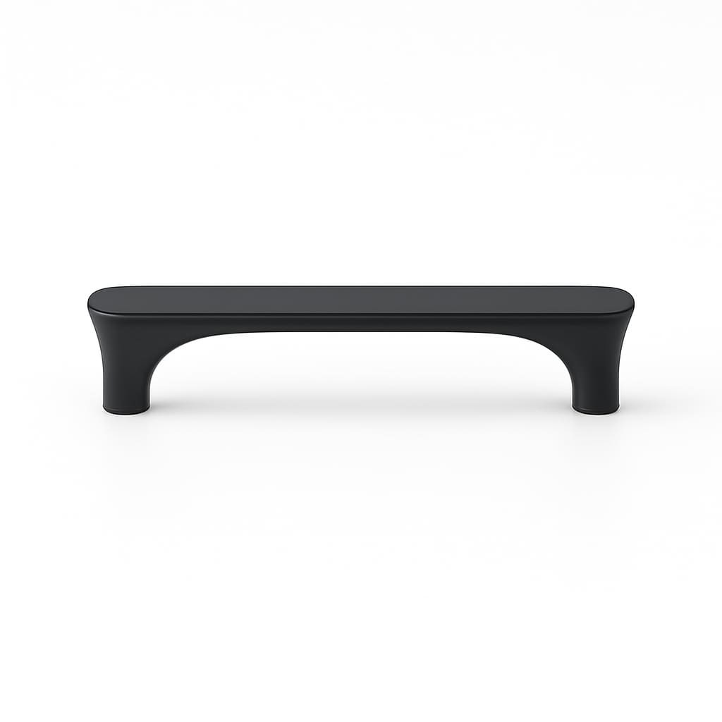 Poignée 118mm en métal noir mat