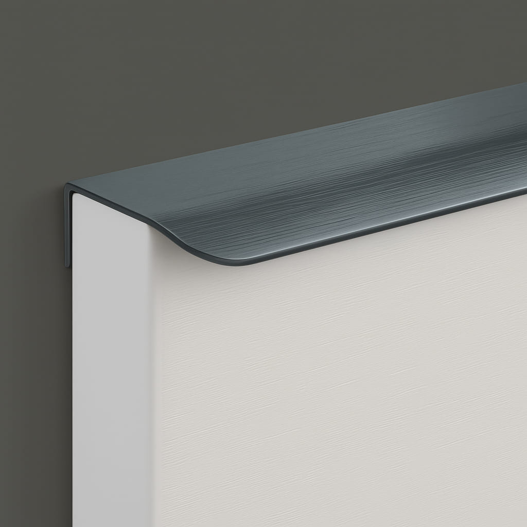 Poignée 120mm en métal gris