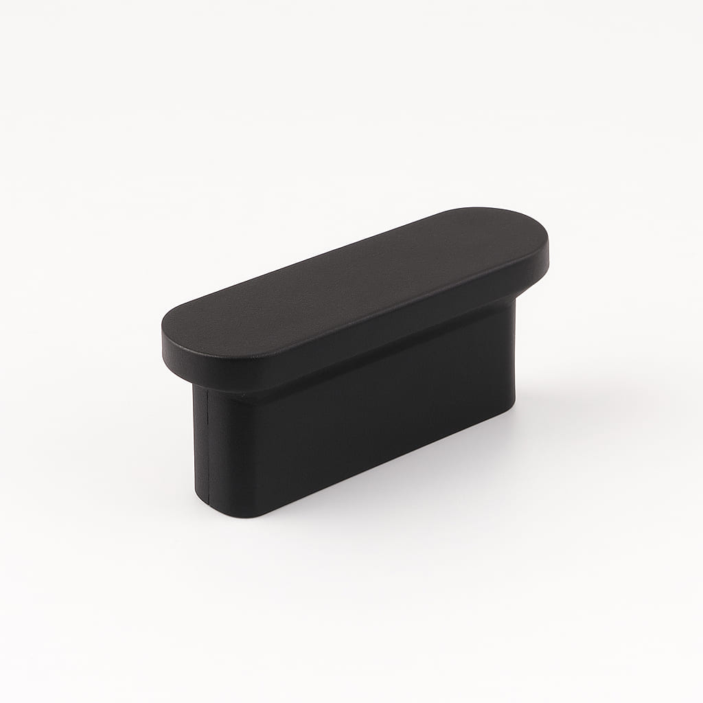 Poignée 45mm en métal noir