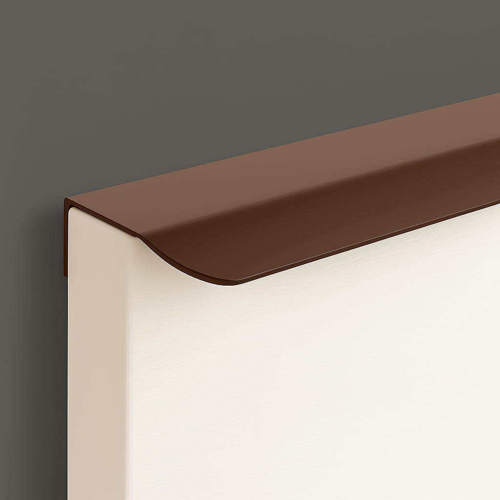 Poignée 200mm en métal taupe