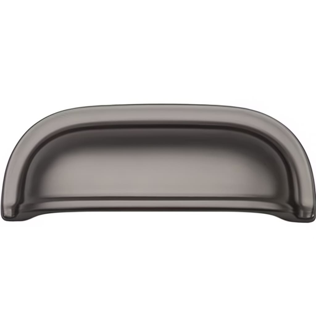 Poignée 88mm en métal gris mat