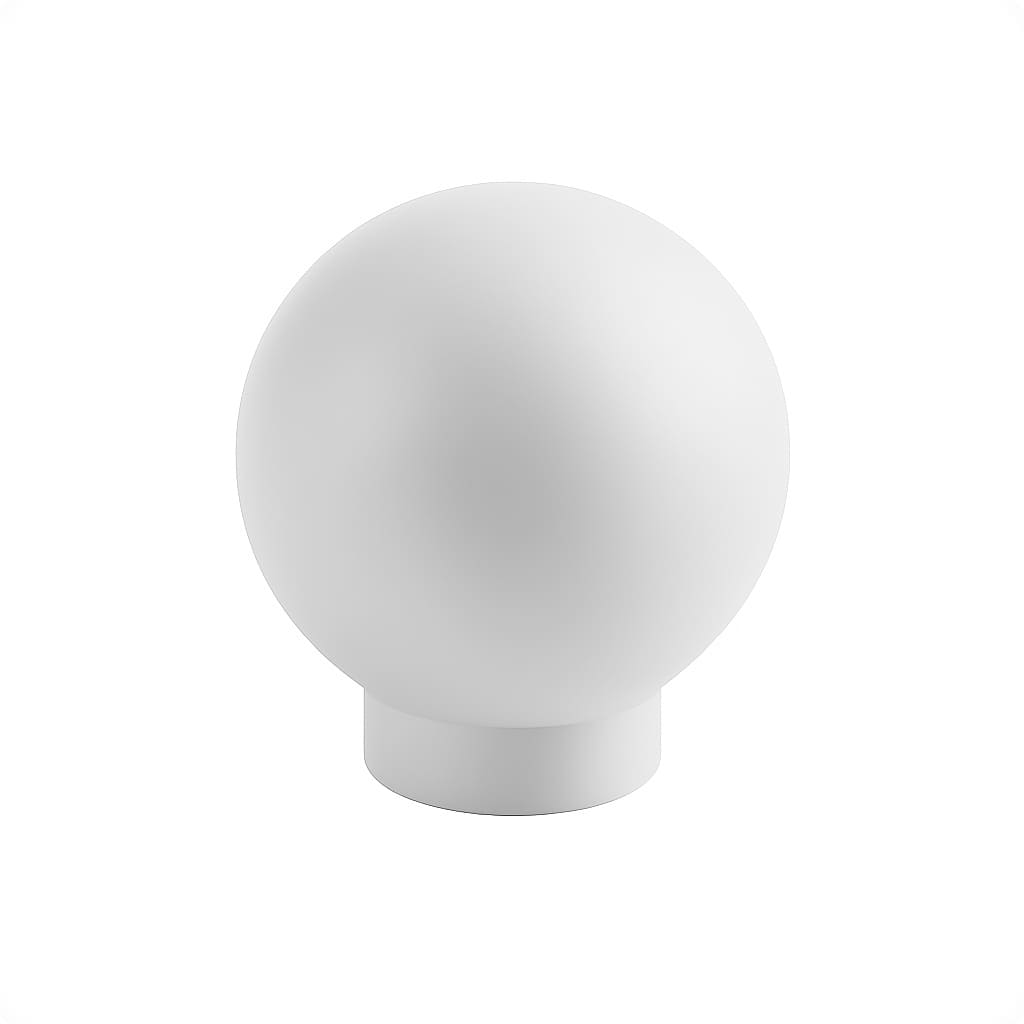 Poignée bouton 25mm en métal blanc mat