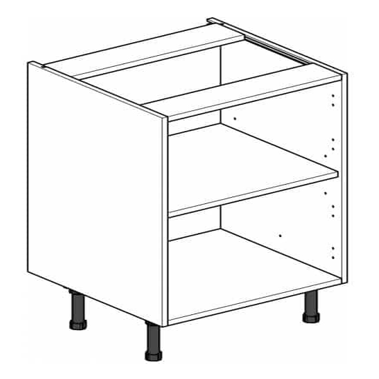 Caisson bas Evier blanc L80 x H70 x P58 cm