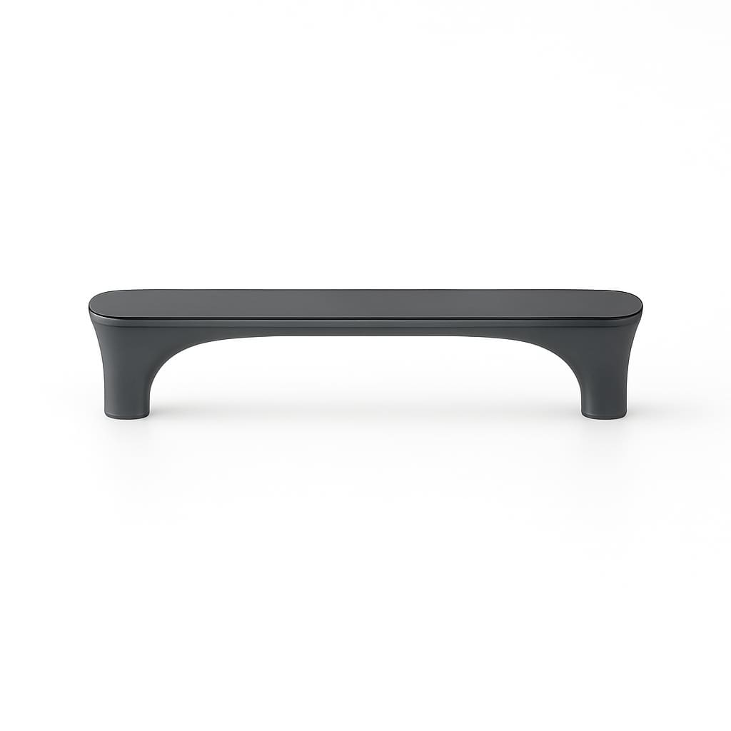 Poignée 118mm en métal anthracite mat