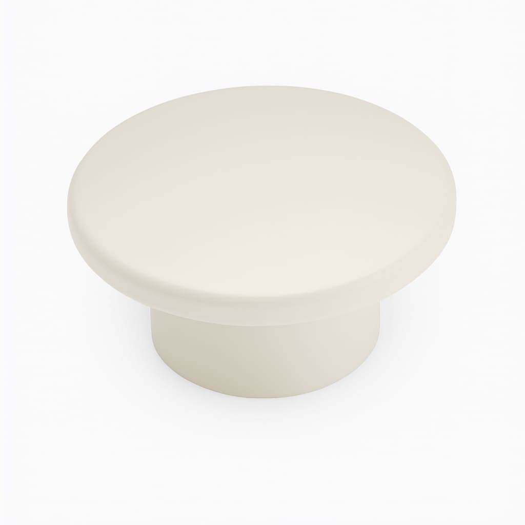 Poignée bouton 50mm en métal gris clair