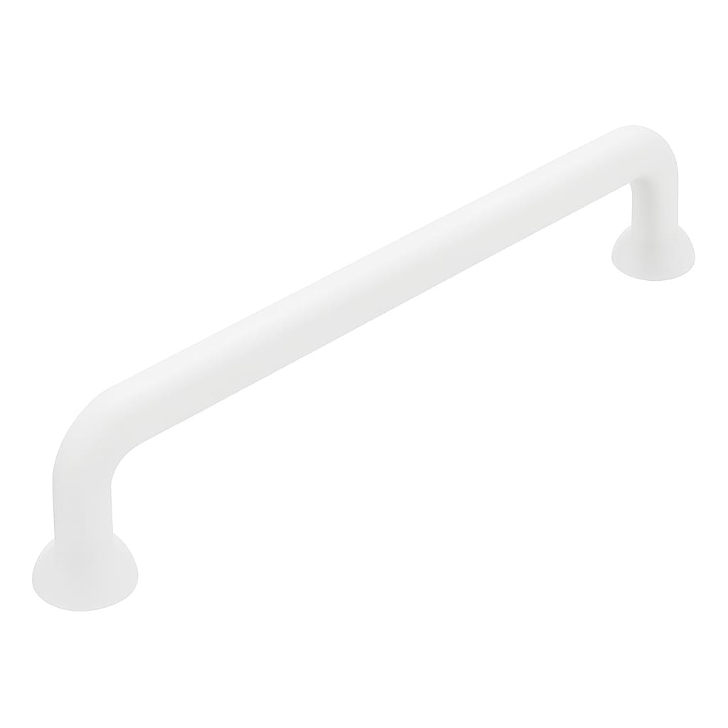 Poignée 144mm en métal blanc