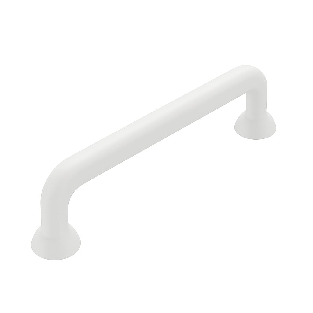 Poignée 111mm en métal blanc