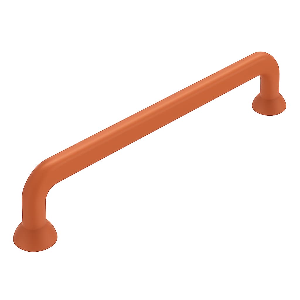 Poignée 144mm en métal terracotta