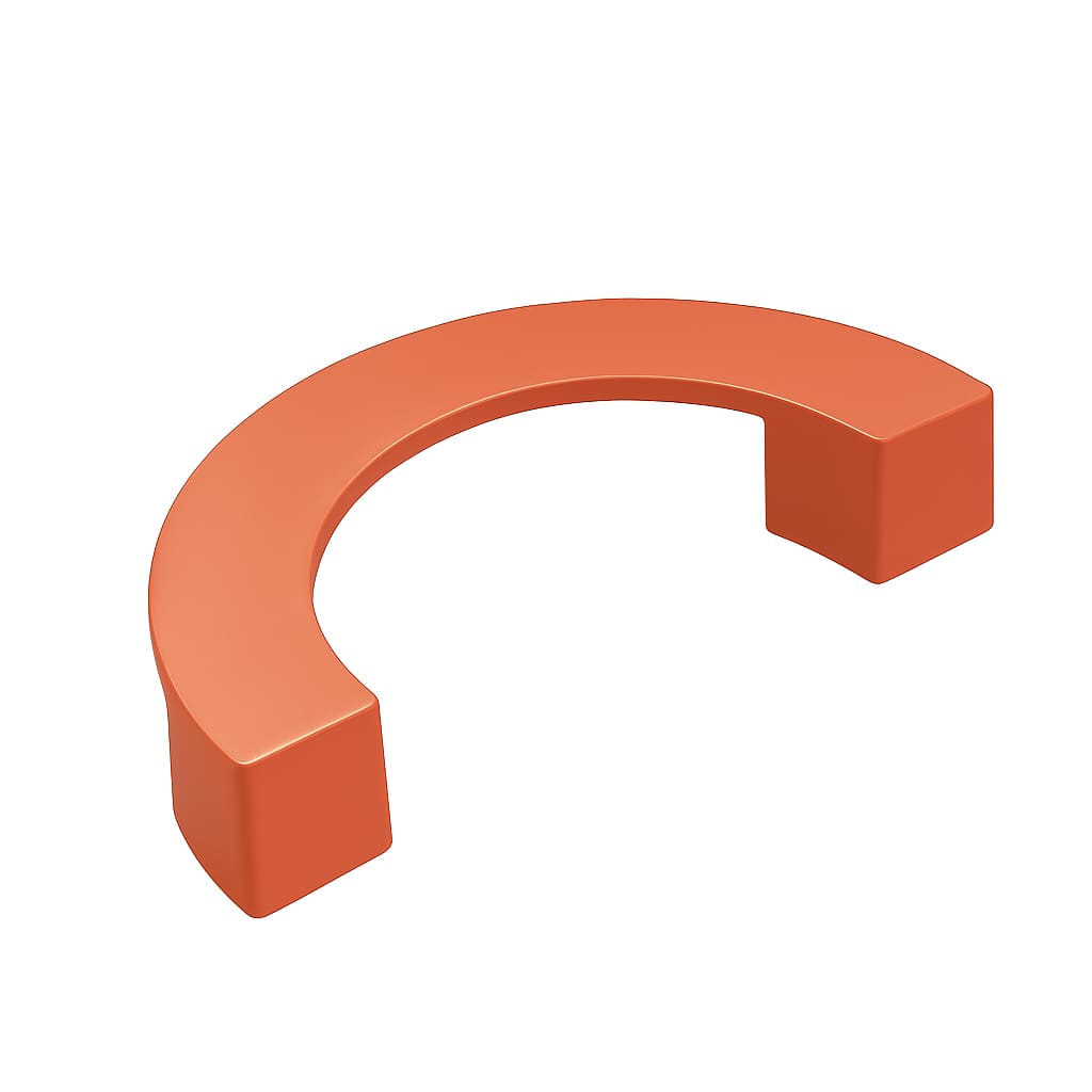 Poignée 113mm en métal terracotta