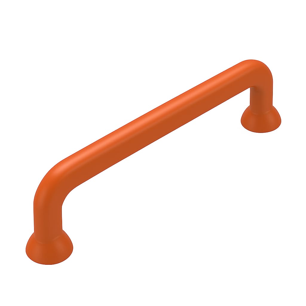 Poignée 111mm en métal terracotta