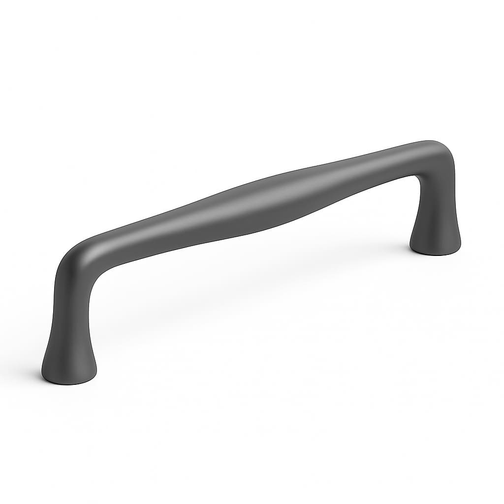 Poignée 140mm en métal anthracite