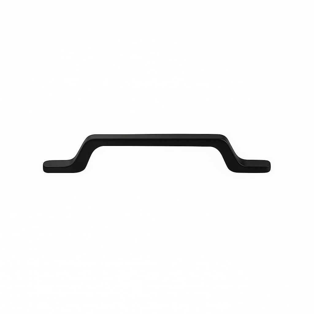 Poignée 151mm en métal noir mat