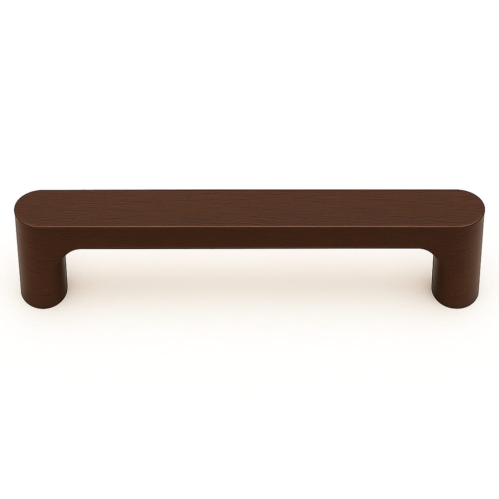 Poignée 138mm en bois foncé