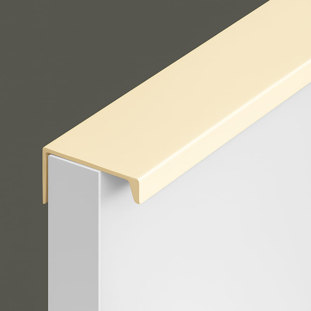 Poignée 80mm en métal beige