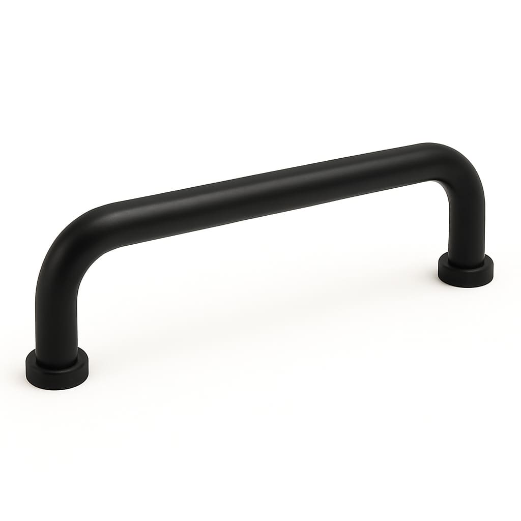 Poignée 170mm en métal noir mat