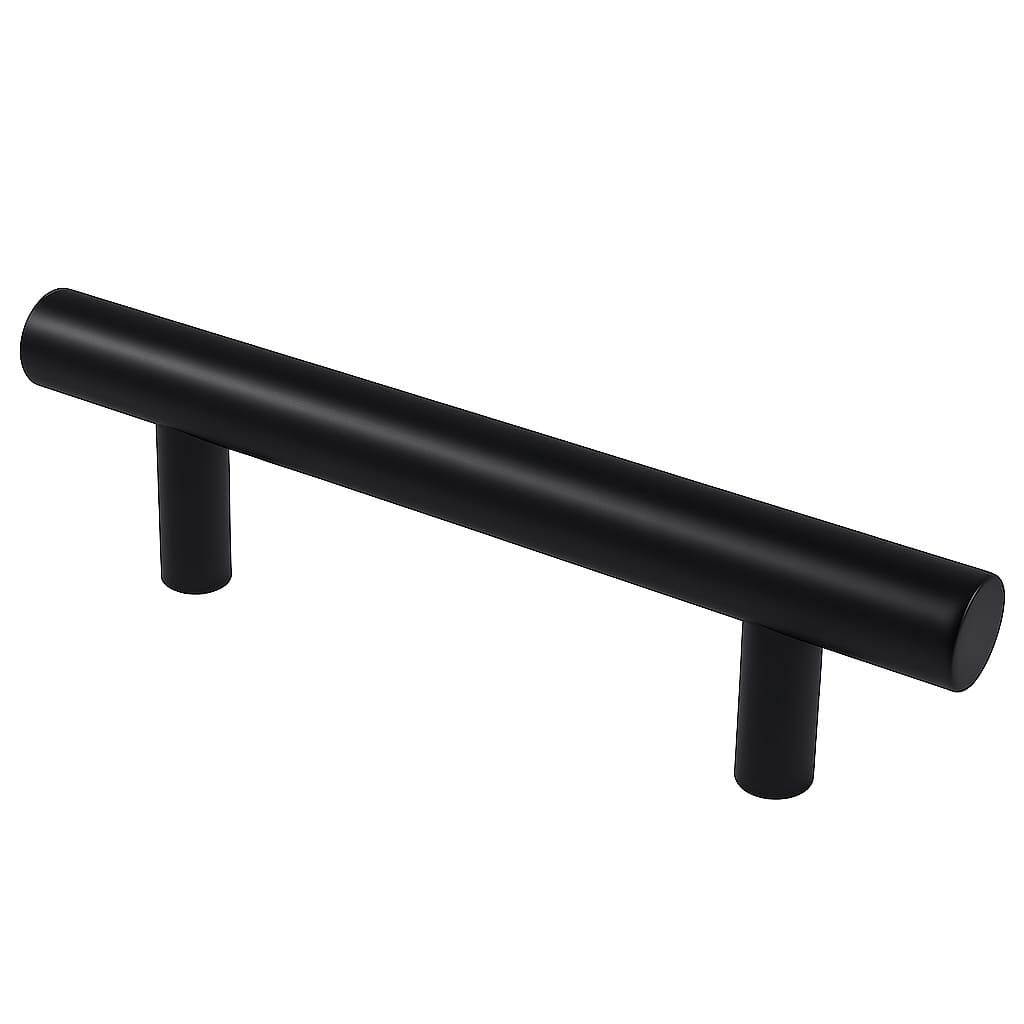 Poignée 120mm en métal noir