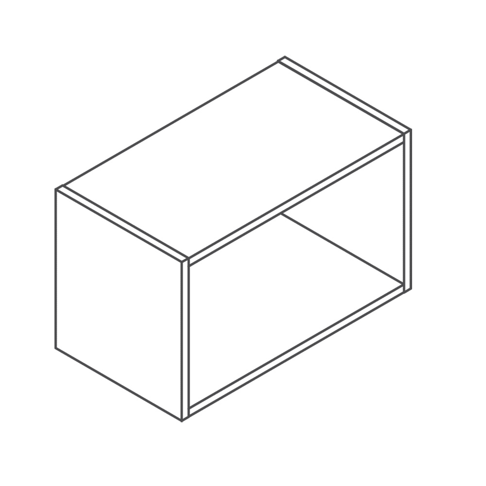 Caisson haut blanc L60 x H35 x P33 cm