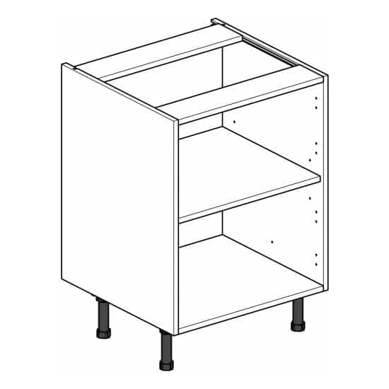 Caisson bas Evier blanc L60 x H70 x P58 cm