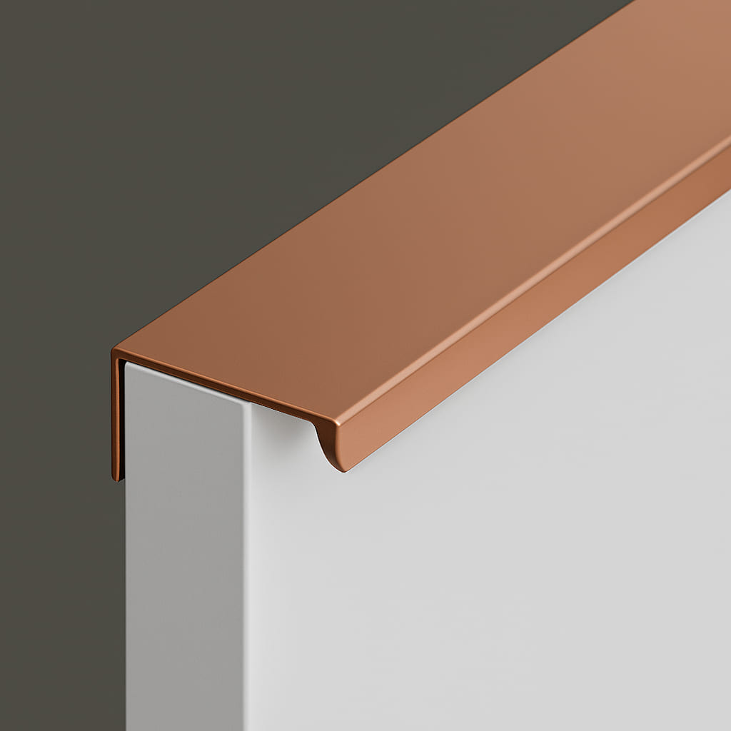Poignée 200mm en métal taupe