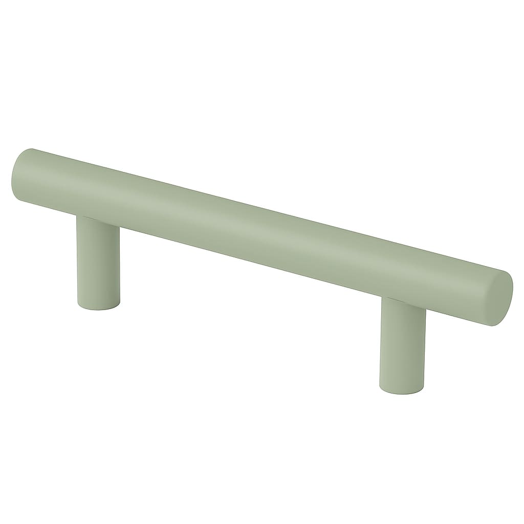 Poignée 120mm en métal vert