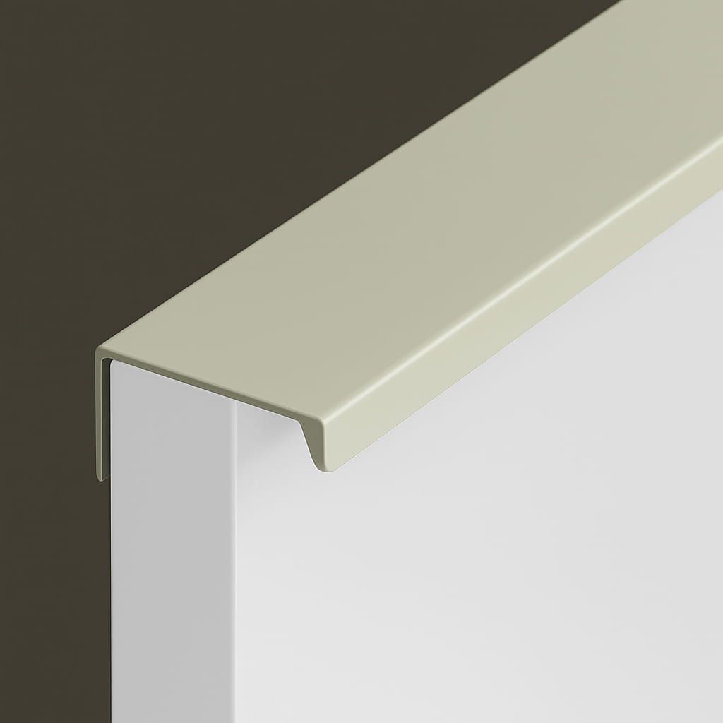 Poignée 150mm en métal vert