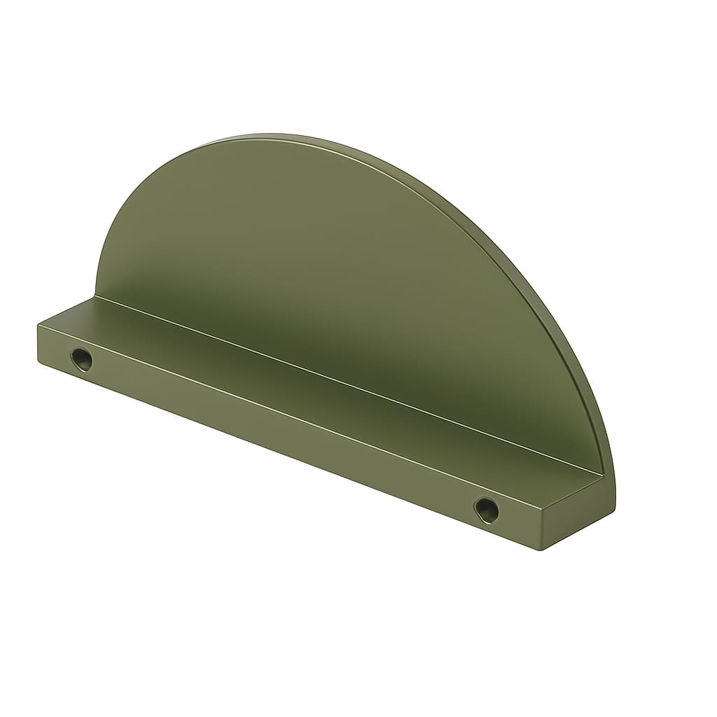 Poignée 100mm en métal vert