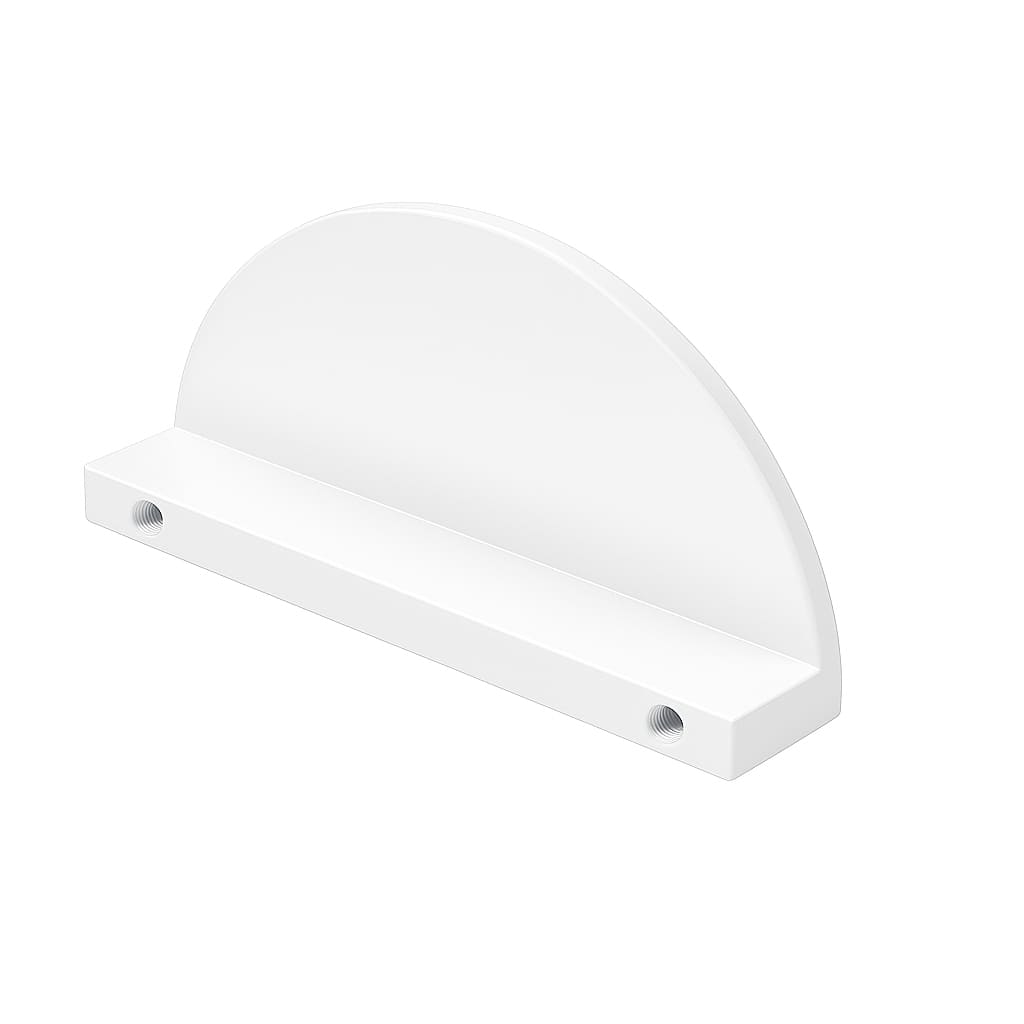 Poignée 100mm en métal blanc