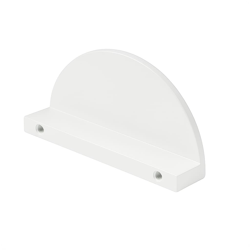 Poignée 74mm en métal blanc