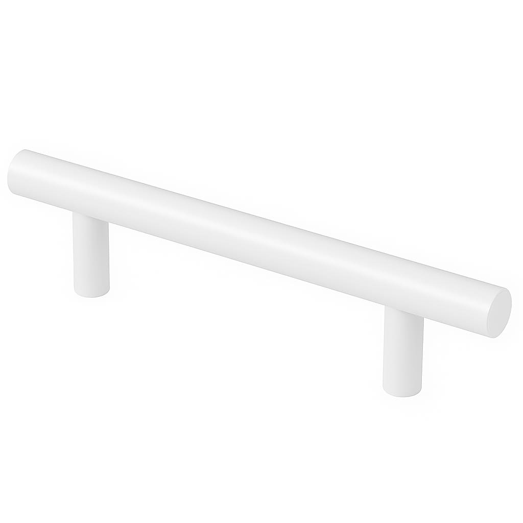 Poignée 150mm en métal blanc