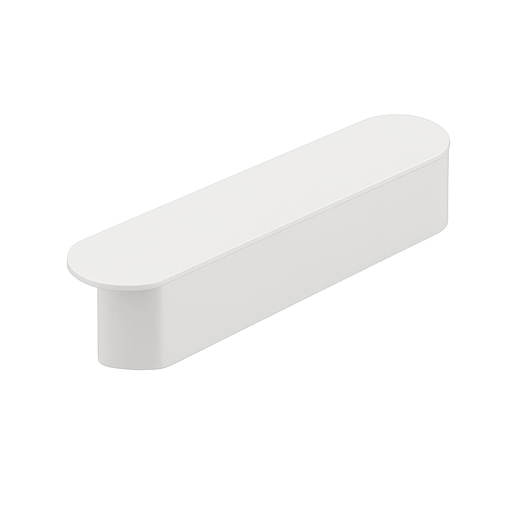 Poignée 90mm en métal blanc