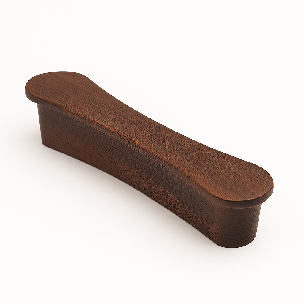 Poignée 130mm en bois foncé