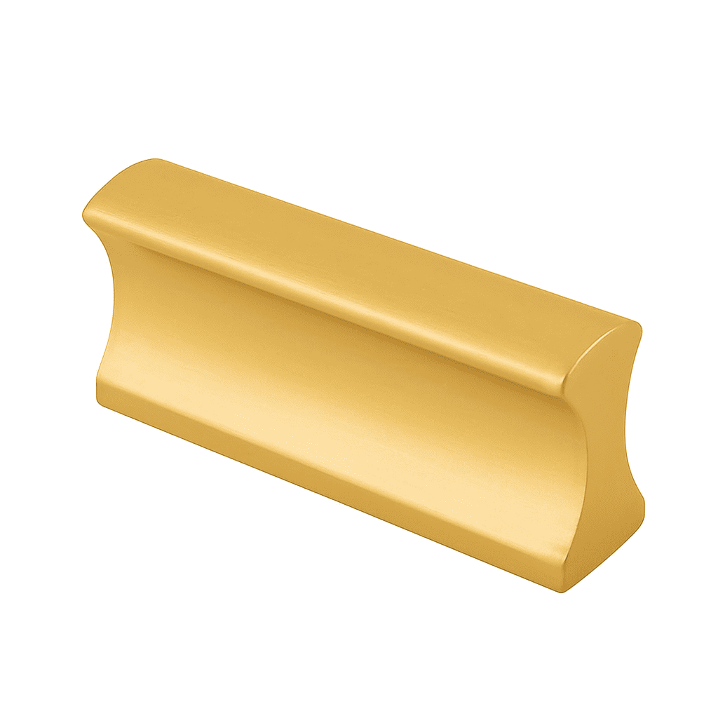 Poignée 50mm en métal doré