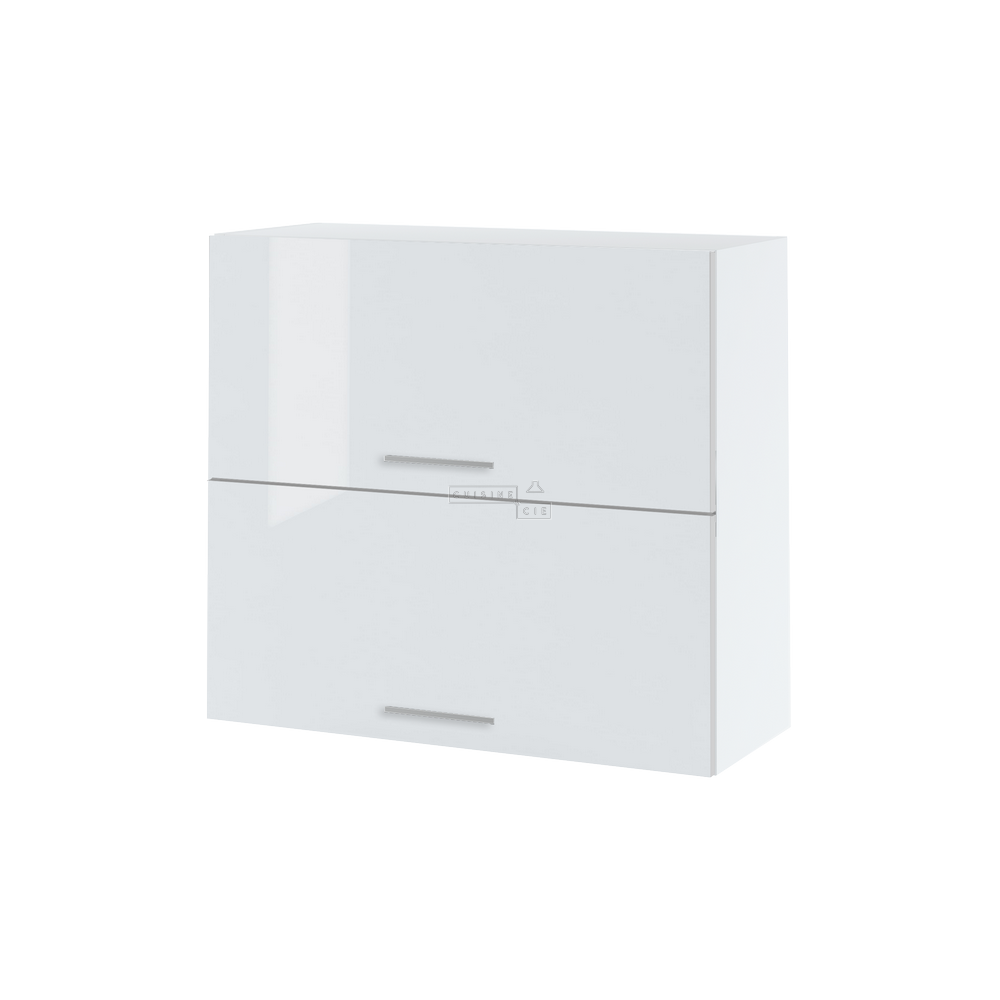 Meuble haut abattant 1 porte + niche micro-onde L60 x H70 x P33 - XXX - meuble livré monté