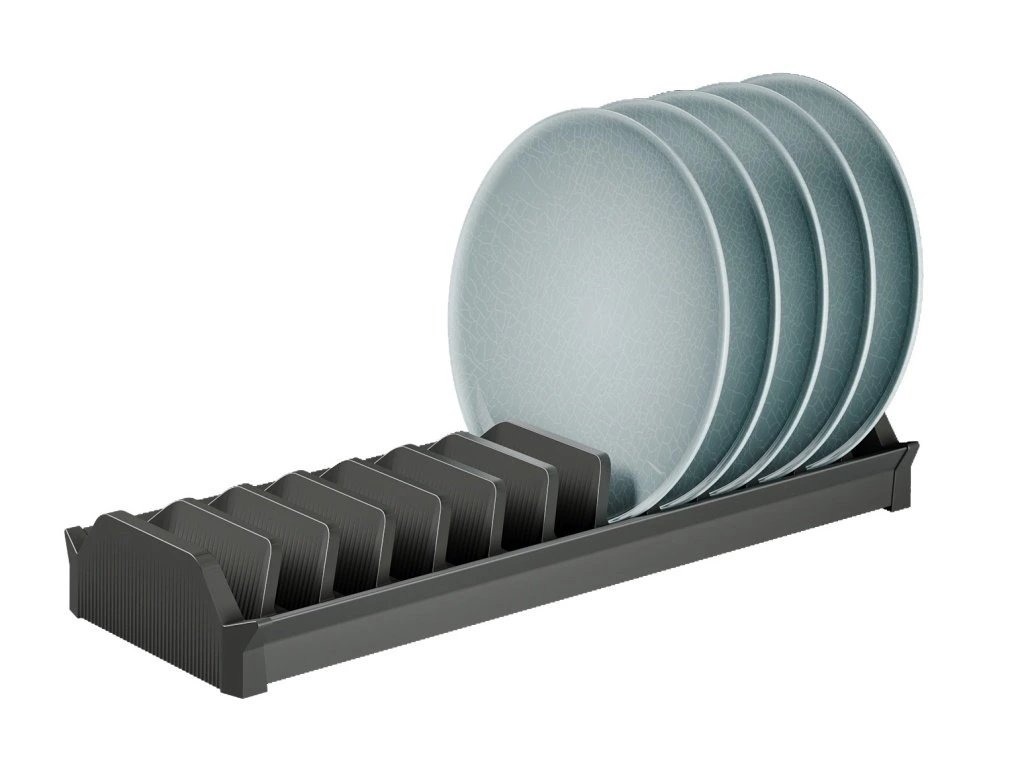 Égouttoir à assiettes 11 pièces – Coloris anthracite