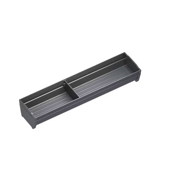 Organiseur modulaire pour tiroir de cuisine en aluminium – Range-ustensiles multifonction