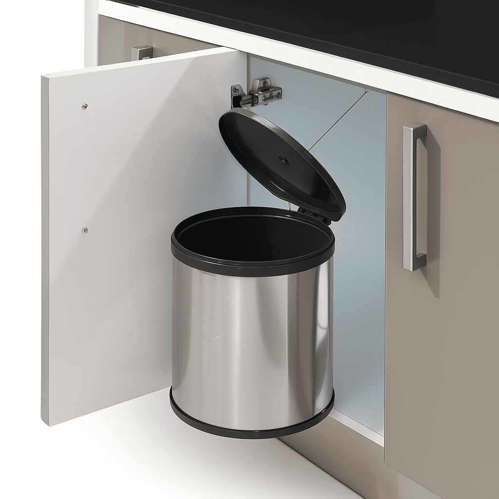 Poubelle intérieure 15 L – à fixer dans meuble de cuisine
