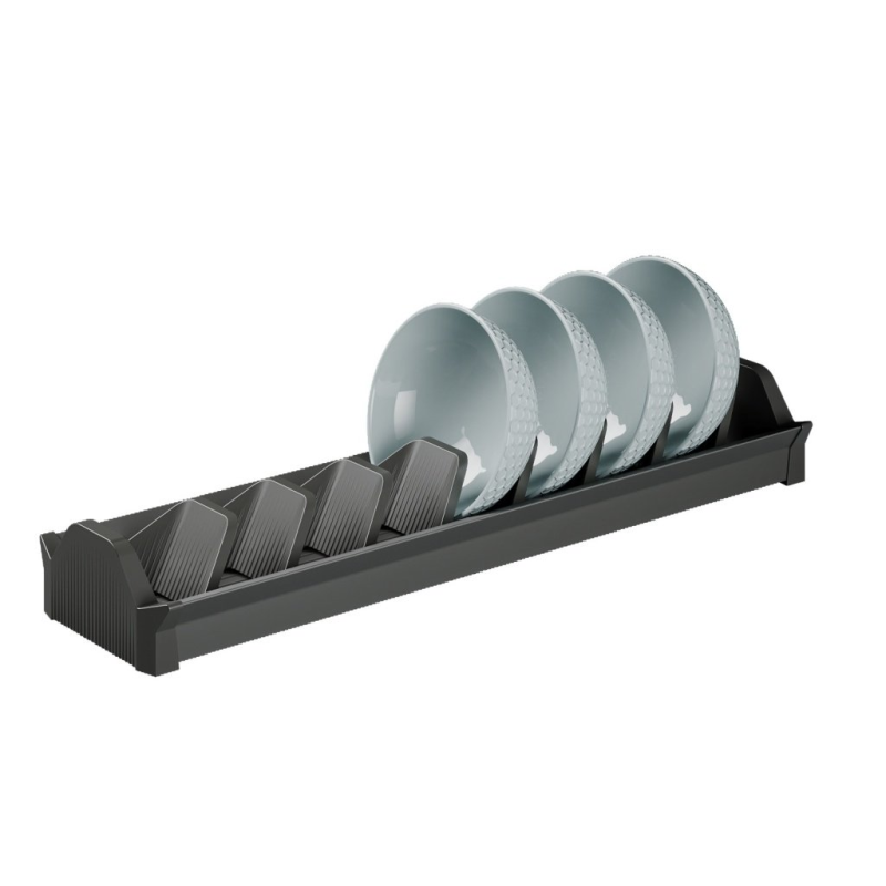 Égouttoir à bols ou assiettes creuses 8 pièces – Coloris anthracite