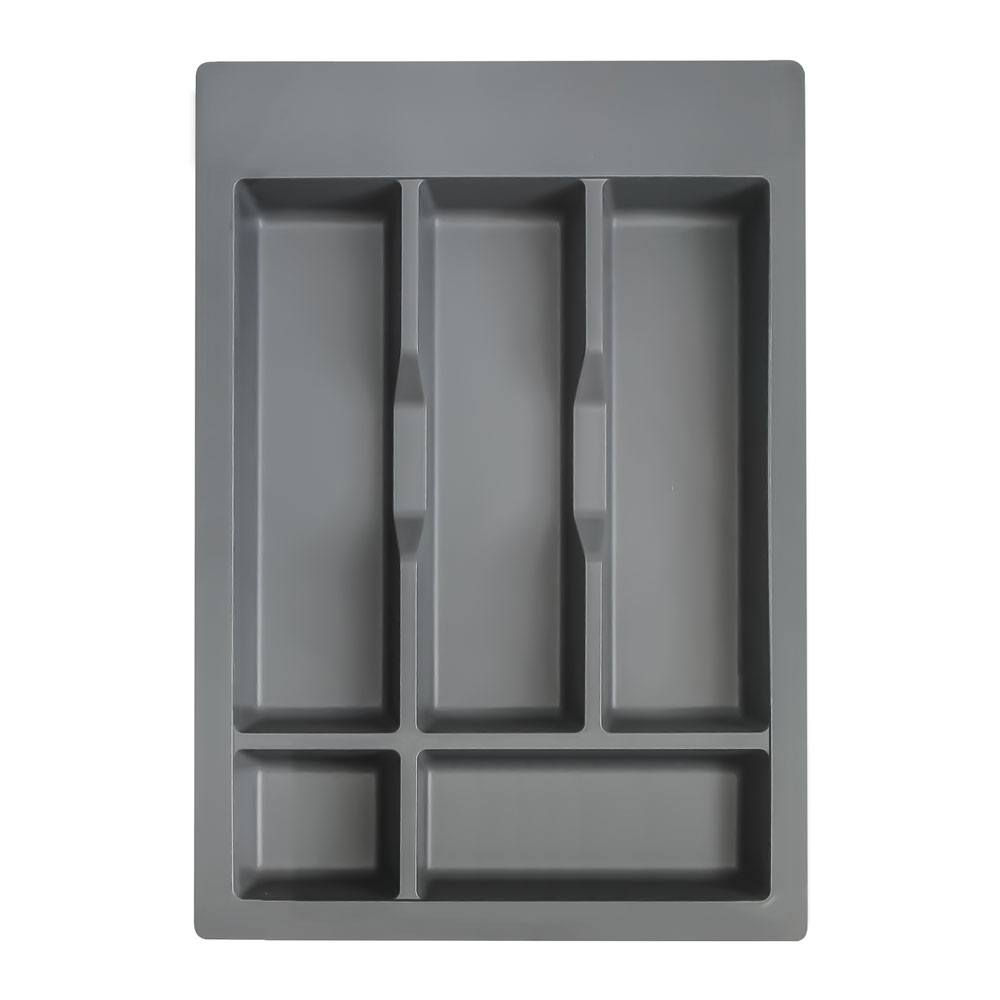 Range couvert en plastique anthracite pour meuble 40cm