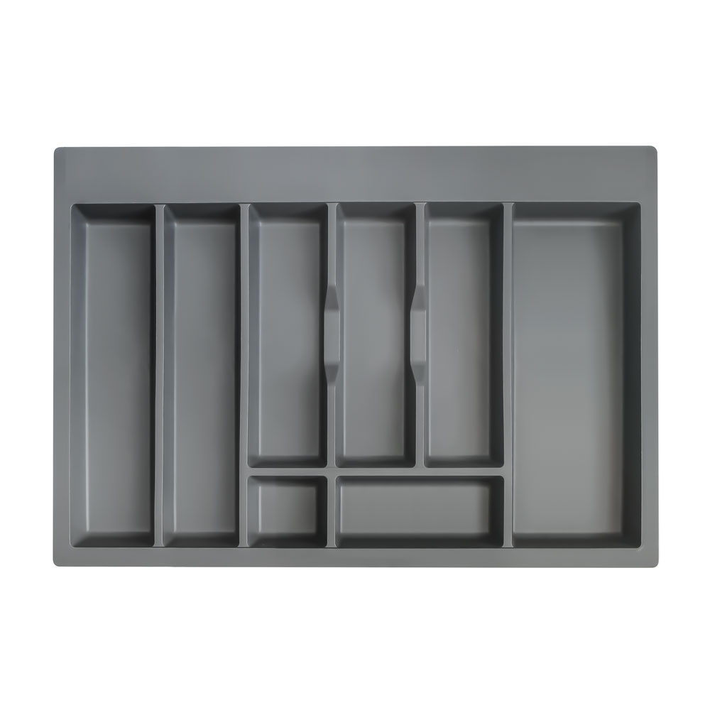 Range couvert en plastique anthracite pour meuble 80cm