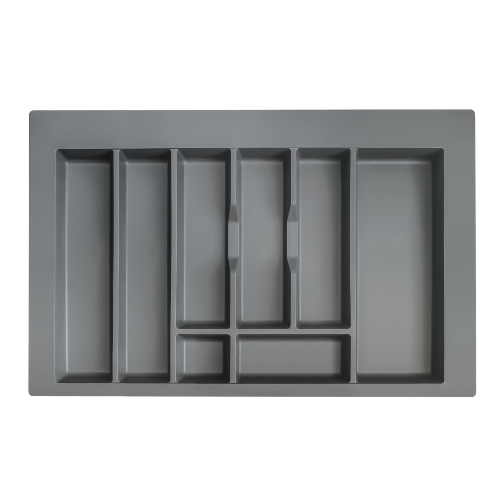 Range couvert en plastique anthracite pour meuble 90cm