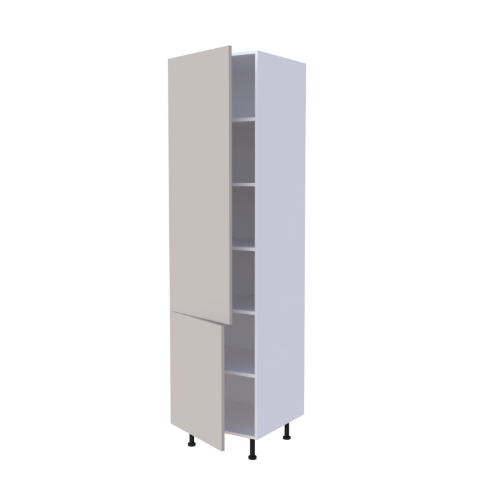 Colonne 2 portes + étagères intérieurs L60 x H220 x P58 - Arena Mat - meuble livré monté