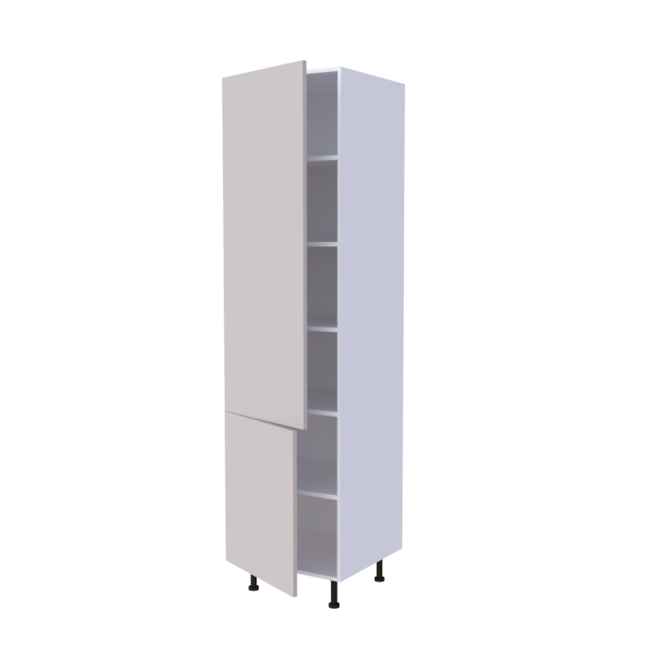 Colonne 2 portes + étagères intérieurs L60 x H220 x P58 - Coco Mat - meuble livré monté